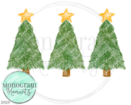 Vintage Christmas Tree Trio