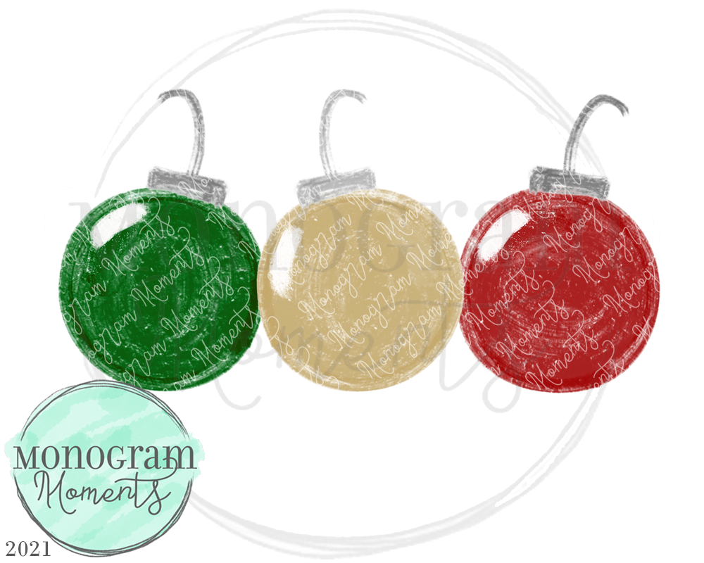 Christmas Ornaments Trio