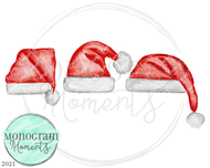 Santa Hat Trio