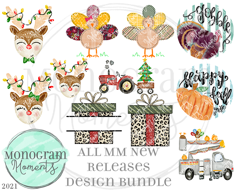 New Release Bundle 10/12/21 - Save 50% - 10 Total Designs