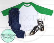 Green Raglan, Black Converse & Jeans - ARB Blanks