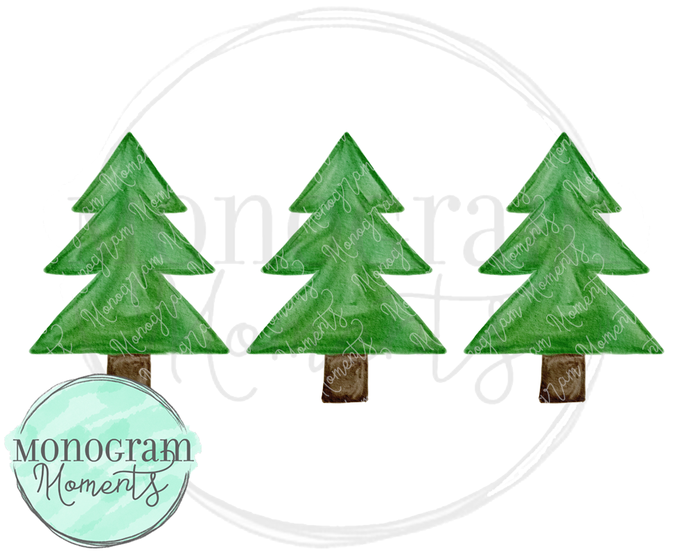 Simple Christmas Tree Trio