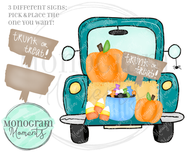 Teal Trunk-or-Treat Truck