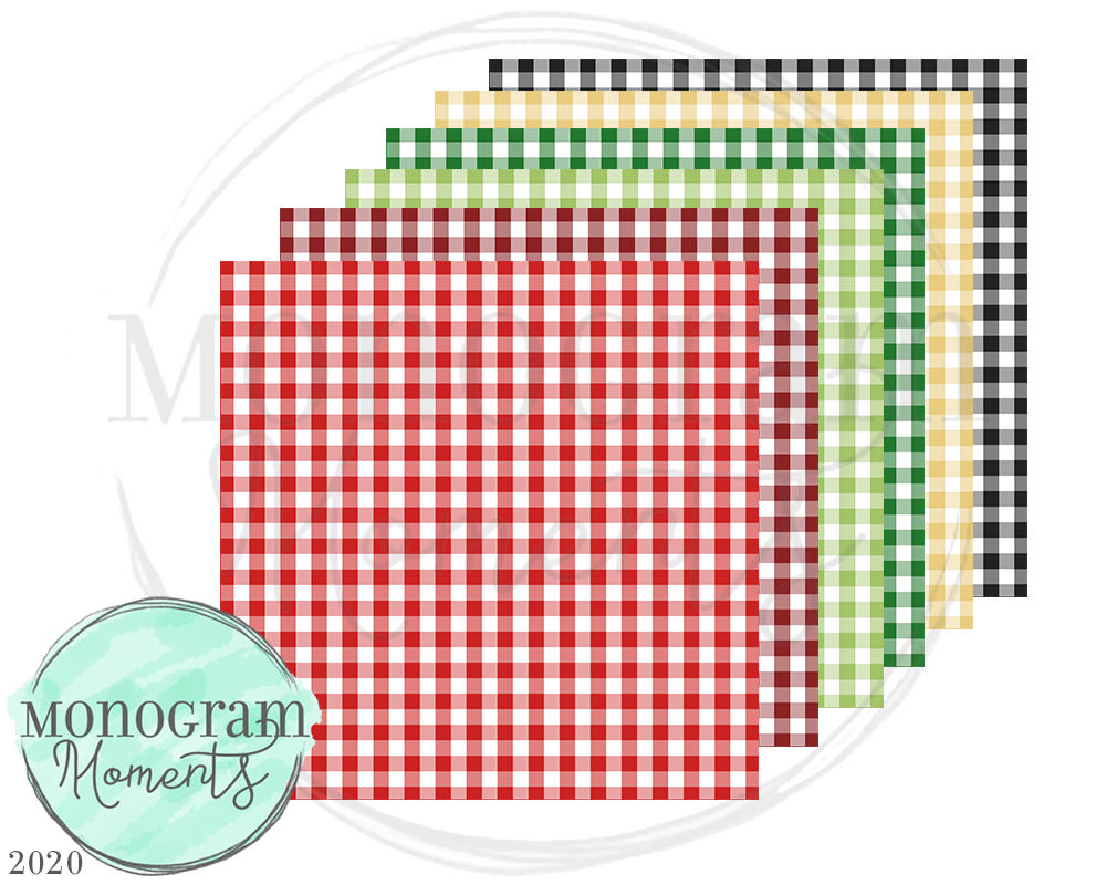 Christmas Small Gingham Backgrounds