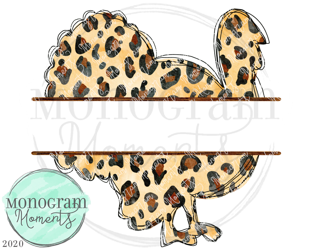 Leopard Print Turkey Nameplate