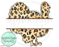 Leopard Print Turkey Nameplate