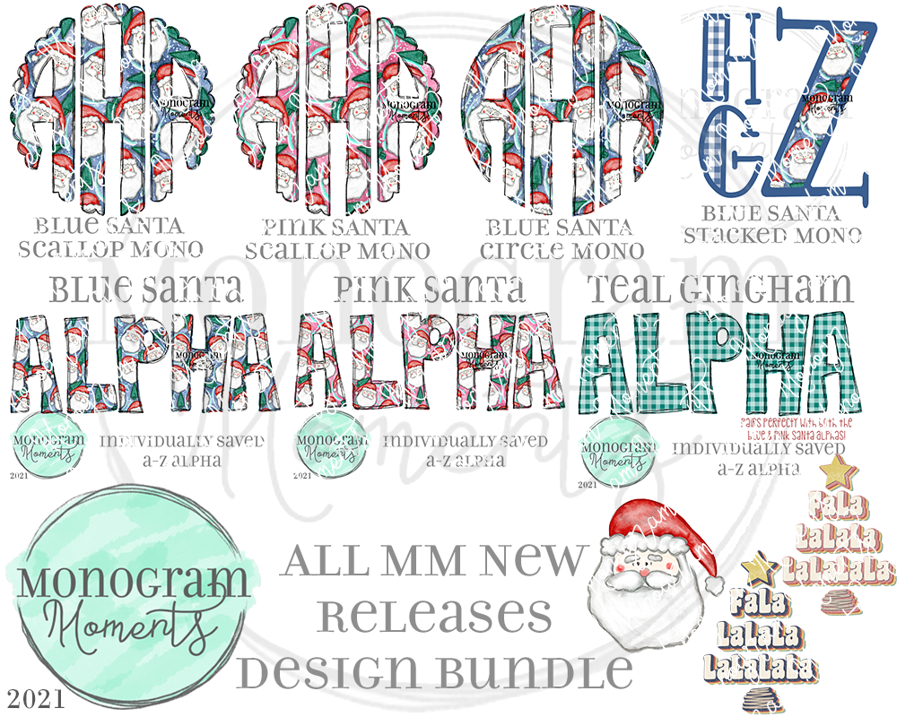 New Release Bundle 10/20/21 - Save 50% - 10 Total Designs