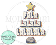 FaLaLa Christmas Tree-Blue Vintage