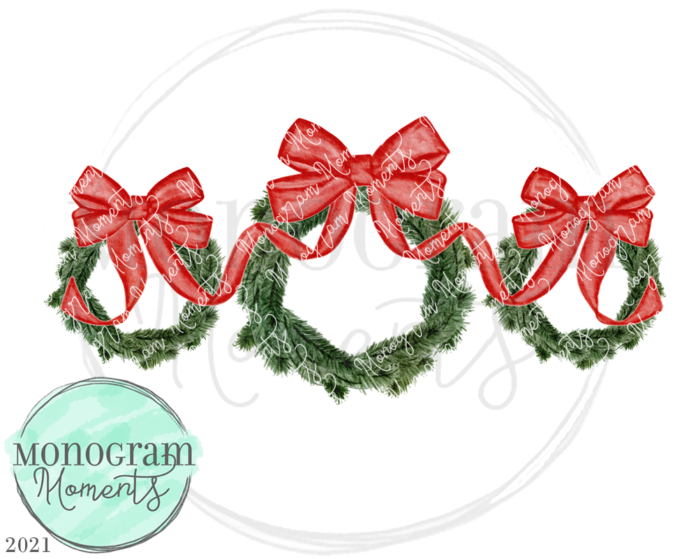 Christmas Wreaths Trio