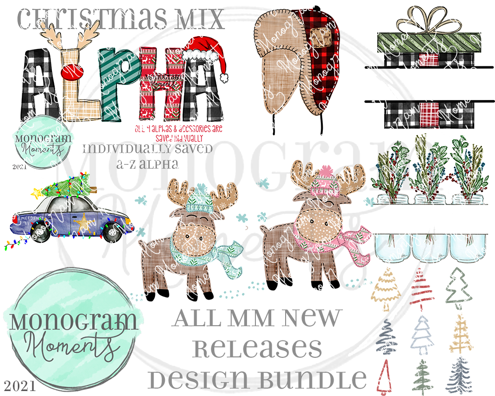 New Release Bundle 10/26/21 - Save 50% - 8 Total Designs