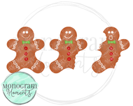 Boy's Bitten Gingerbread Man Trio
