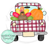 Garnet Turkey & Pumpkin Vintage Truck