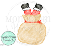 Santa in Toy Sack