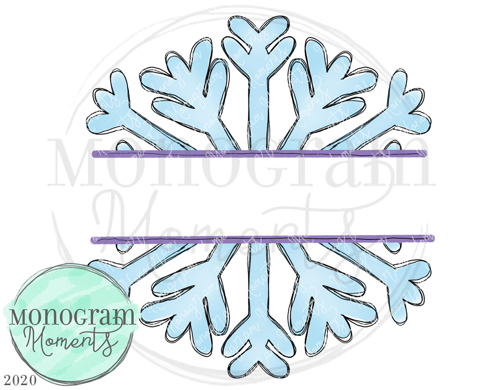 Snowflake Name Plate