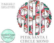 Pink Santa 1 Scallop Mono