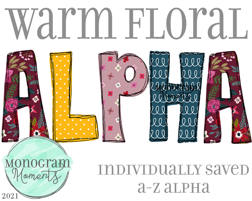 Warm Floral Alpha