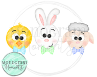 Boy's Easter Animals Trio