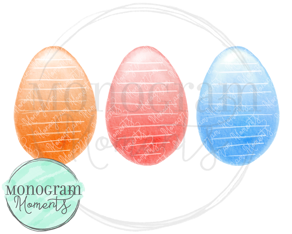 Boy's Ombre Easter Eggs Trio