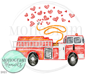 Valentine's Day Firetruck