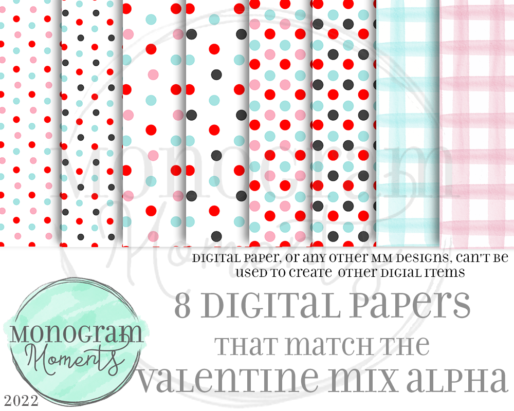 Valentine Alpha Mix Matching Backgrounds