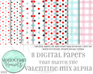 Valentine Alpha Mix Matching Backgrounds