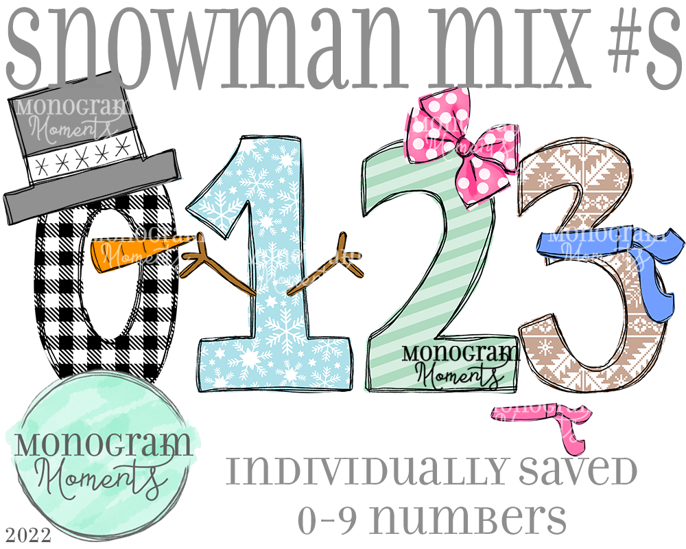 Snowman Mix #s
