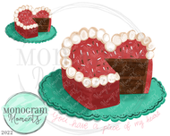 Red Heart Cake