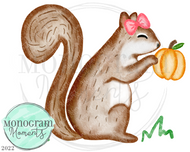 Girl's Squirrel Pumpkin