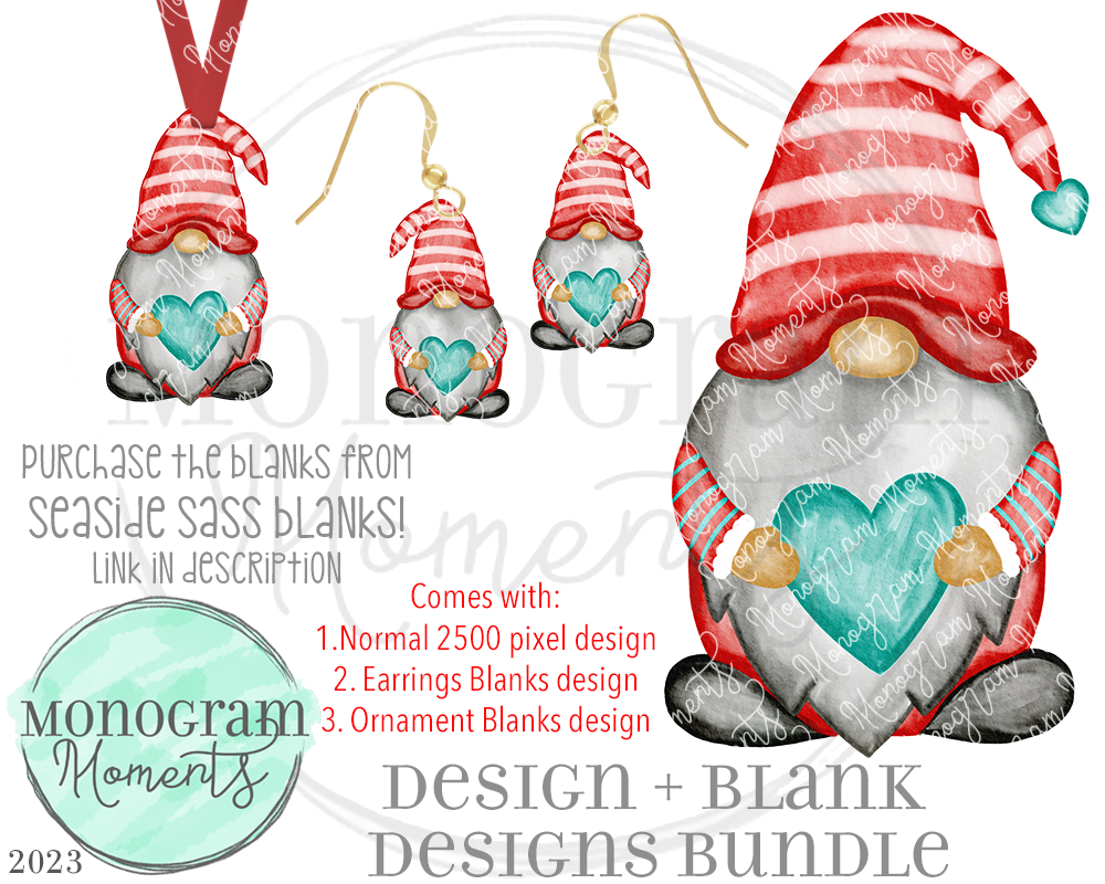 Valentine Heart Gnome Design Bundle