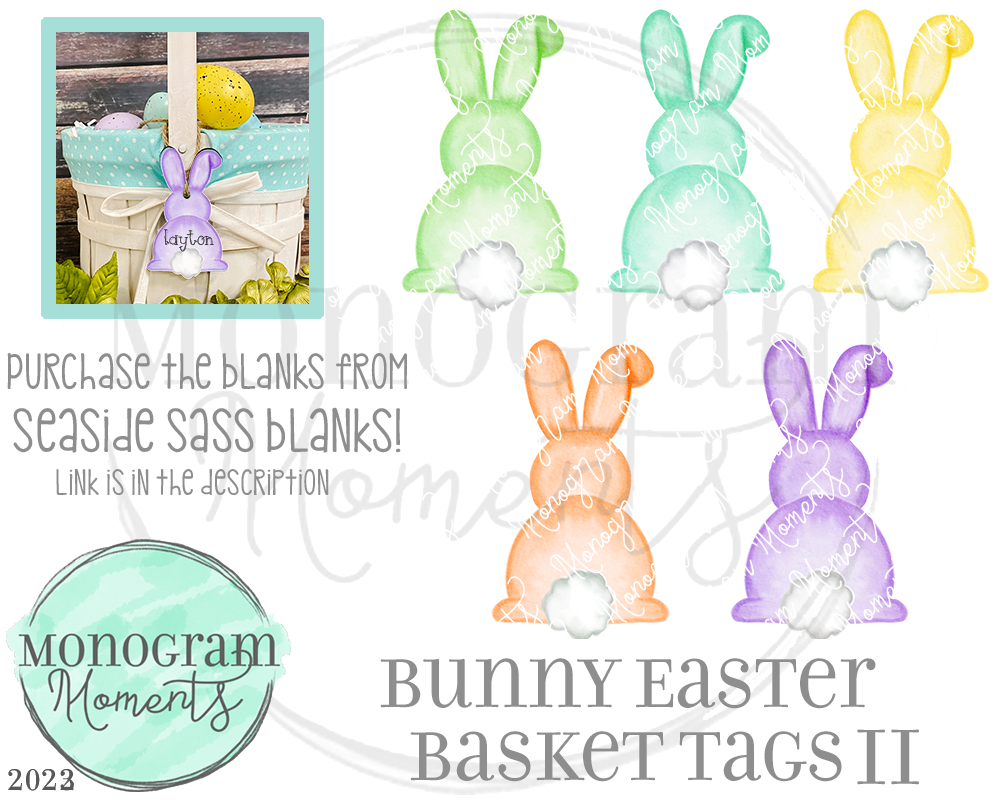 Bunny Easter Tag - More Colors