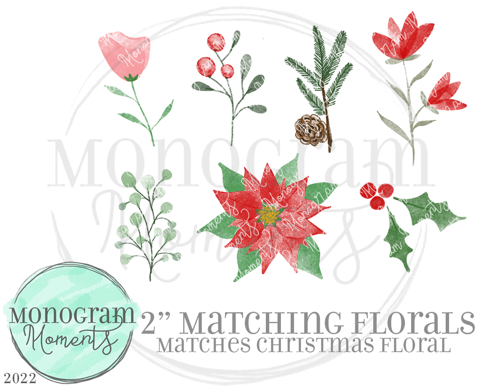 Christmas Floral - Matching Florals