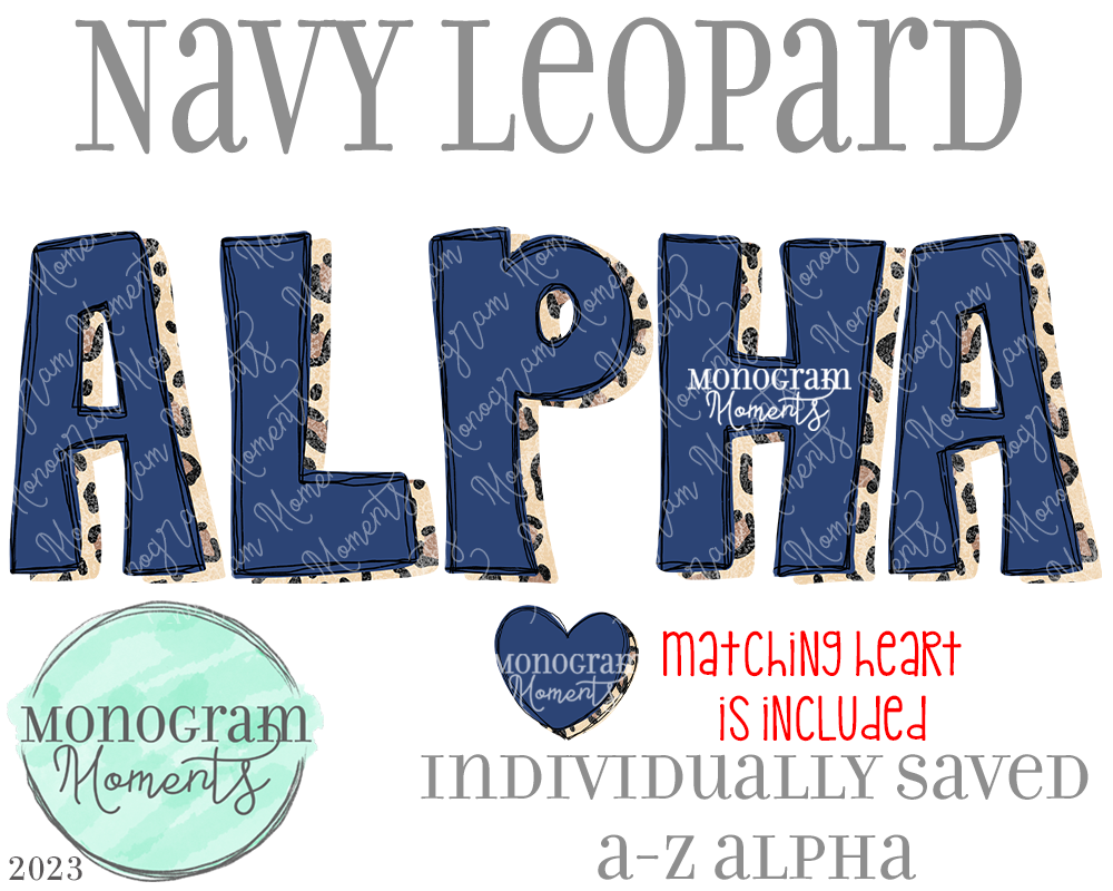 Navy Leopard Alpha