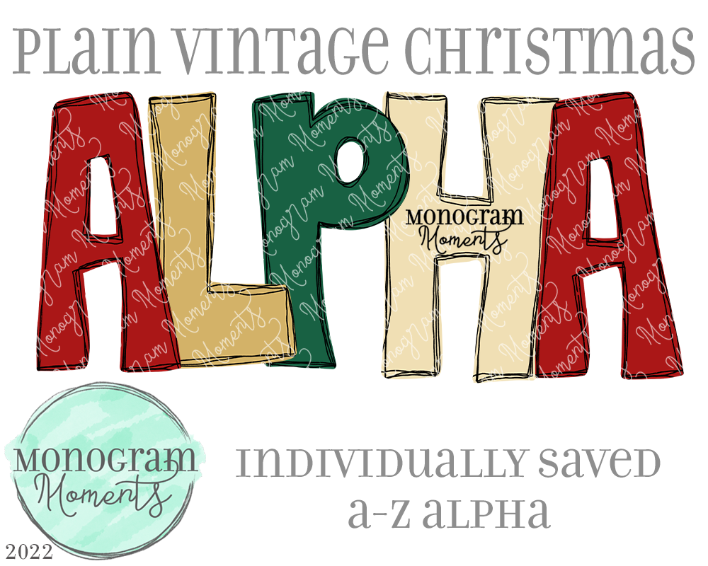 Plain Vintage Christmas Alpha