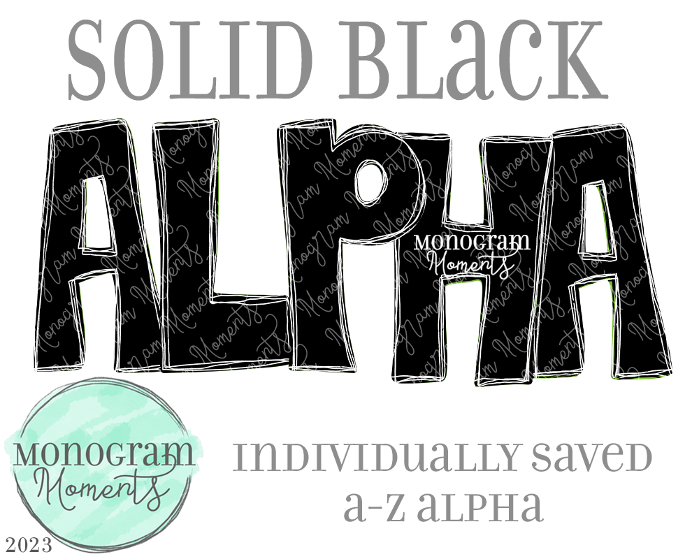 Solid Black Alpha