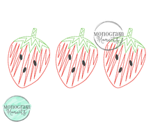 Load image into Gallery viewer, Zaggy Strawberries - SKETCH EMBROIDERY
