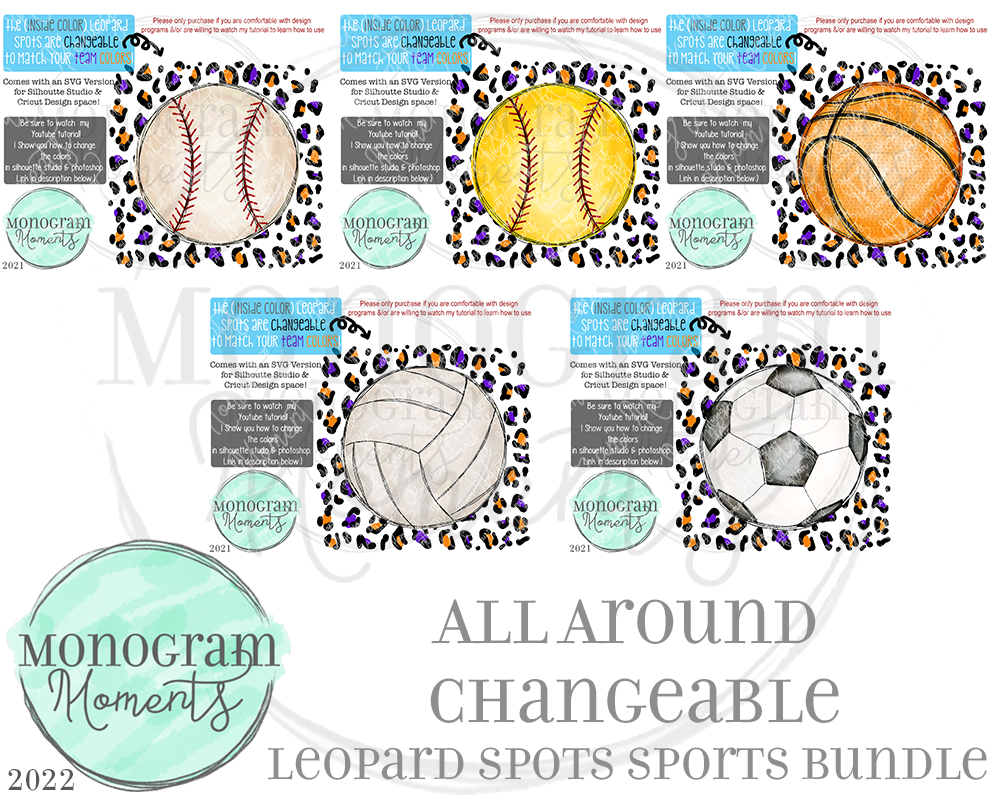 All Around Changeable Leopard Sports Bundle - Does not include Football or Megaphone