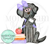 Girl's School Dog - Black Lab