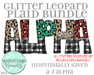 Glitter Leopard Plaid Bundle