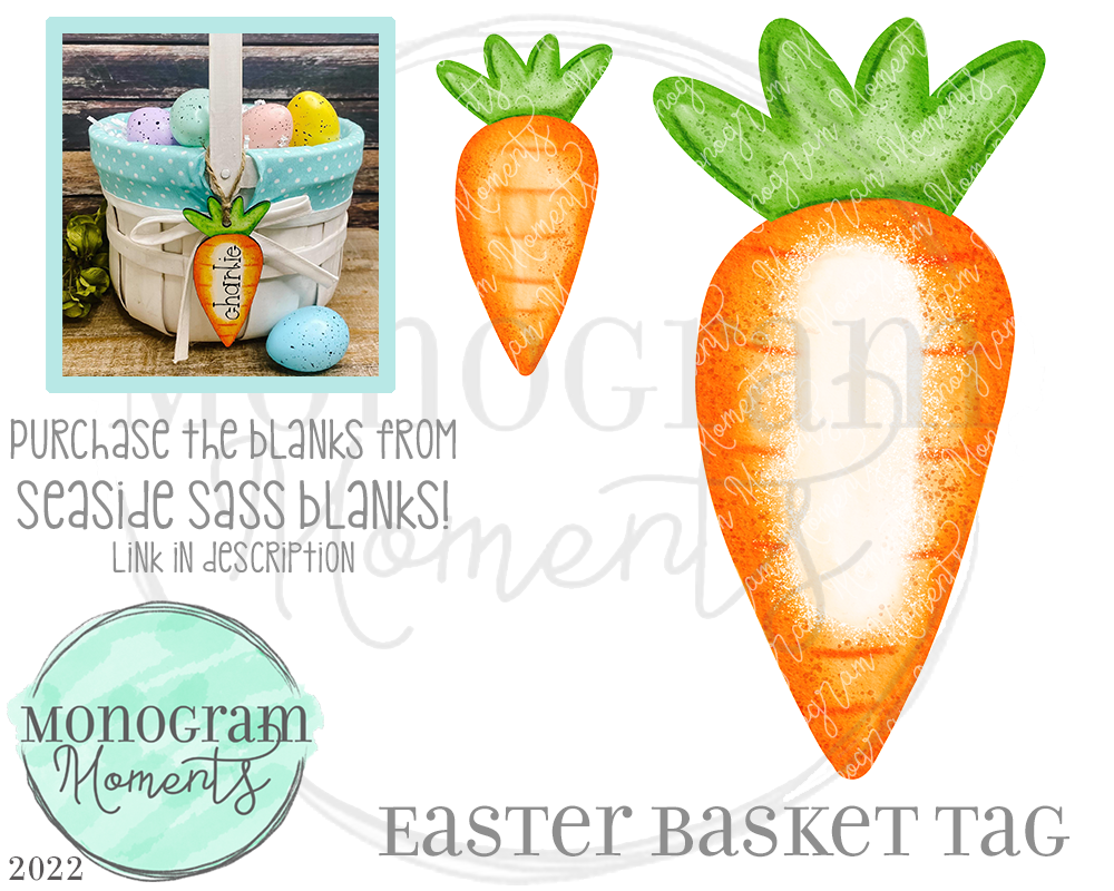 Carrot Basket Tag