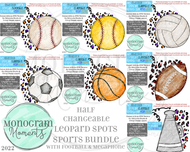 Half Changeable LeopardSports Bundle - includes Football & Megaphone