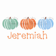 Boy's Pastel Pumpkin Trio