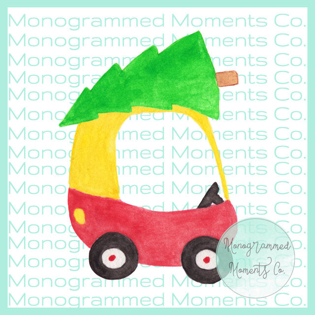 Toddler Car Christmas Tree 1