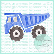 Blue Dump Truck