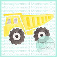Yellow Dump Truck
