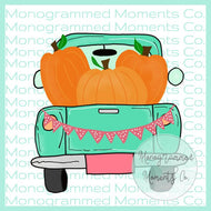 Mint Green Fall Truck