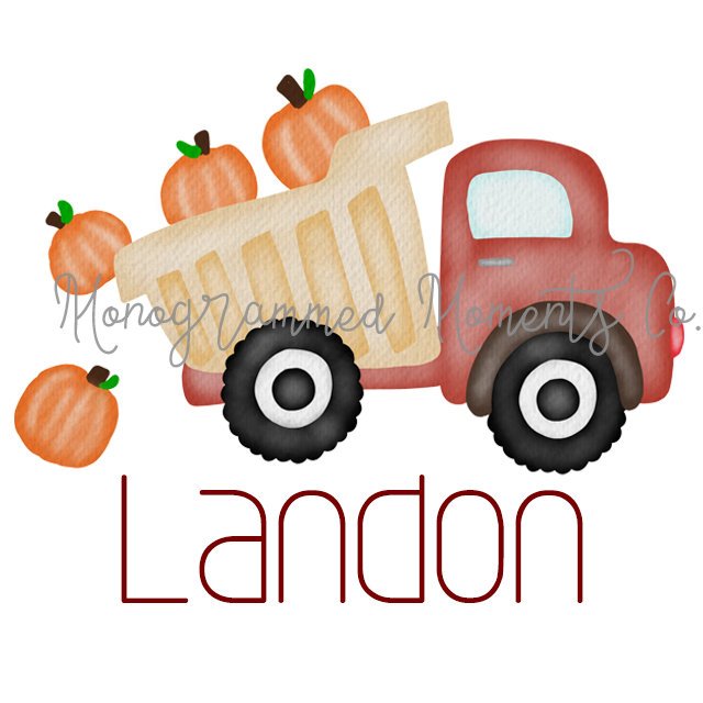Red Pumpkins Dump Truck