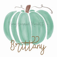 Green Pastel Pumpkin