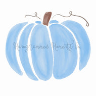 Blue Pastel Pumpkin