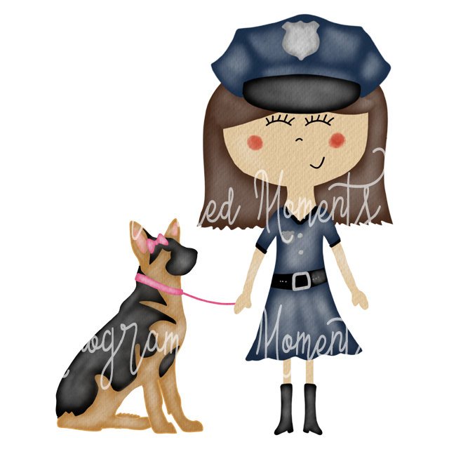 Policewoman Brunette