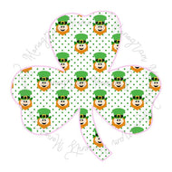 Shamrock White Applique